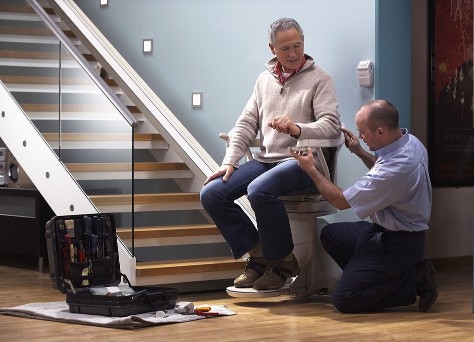 new stair lift installation